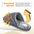 Mens Slip On Faux Fur Mule Slipper - Black